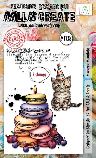 Picture of Aall and Create Clear Stamps Nr. 1138 Macaron Mountain - Σετ Διάφανες Σφραγίδες