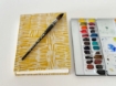 Picture of Journal Shop Χειροποίητο Coptic Watercolour Journal 14×20 cm – Fabriano Artistico 300gsm (Yellow)