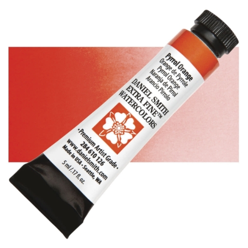 Picture of Daniel Smith Extra Fine Tubes Χρώμα Ακουαρέλας Σωληνάριο 5ml - Pyrrol Orange