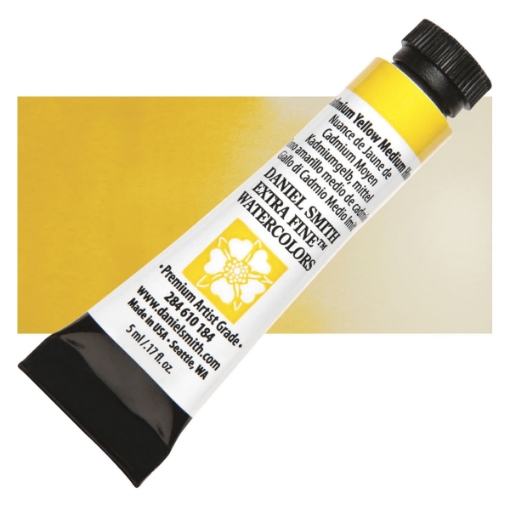 Picture of Daniel Smith Extra Fine Tubes Χρώμα Ακουαρέλας Σωληνάριο - Cadmium Yellow Medium Hue