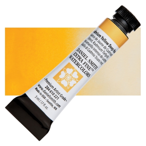Picture of Daniel Smith Extra Fine Tubes Χρώμα Ακουαρέλας Σωληνάριο - Cadmium Yellow Deep Hue