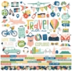 Picture of Simple Stories Collection Kit Συλλογή Χαρτιών Scrapbooking Διπλής Όψης 12'' x 12'' - Pack Your Bags