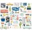 Picture of Simple Stories Διακοσμητικά Εφήμερα Bits & Pieces - Pack Your Bags, 47τεμ.