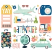 Picture of Simple Stories Διακοσμητικά Εφήμερα Big Bits & Pieces - Pack Your Bags, 19τεμ.