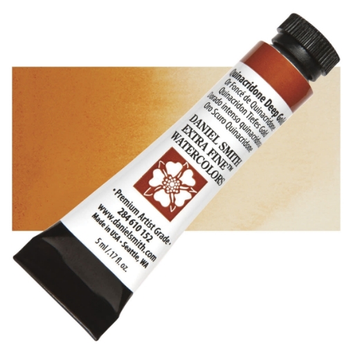 Picture of Daniel Smith Extra Fine Tubes Χρώμα Ακουαρέλας Σωληνάριο - Quinacridone Deep Gold
