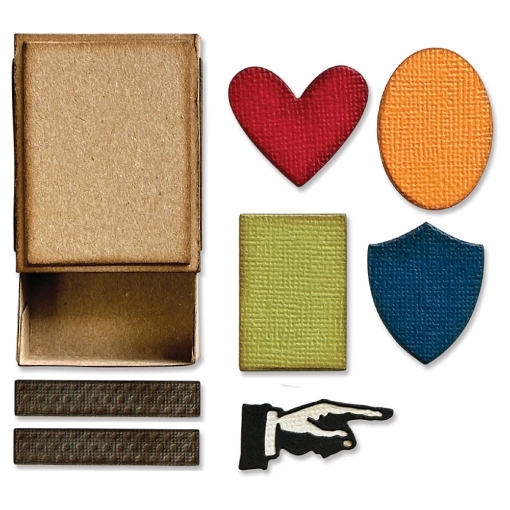 Picture of Sizzix Thinlits Dies By Tim Holtz - Vault Matchbox, 10pcs