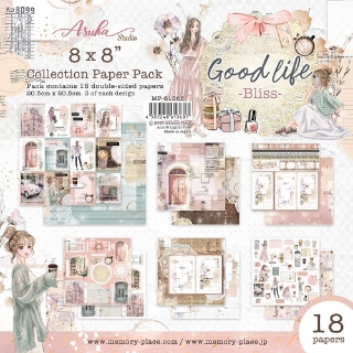 Picture of Asuka Studio Kawaii Συλλογή Χαρτιών Scrapbooking Διπλής Όψης 8'' x 8'' - Good Life Bliss