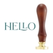 Picture of Spellbinders Wax Stamp Σφραγίδα Κεριού με Ξύλινη Λαβή - Hello
