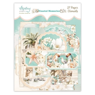 Picture of Mintay Papers Decorative Elements Coastal Memories – Διακοσμητικά Στοιχεία Scrapbooking, 27τεμ.