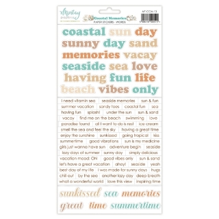 Picture of Mintay Papers Stickers Coastal Memories – Αυτοκόλλητες Λέξεις & Φράσεις Scrapbooking, 67τεμ.
