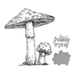 Picture of Spellbinders BetterPress Letterpress Press Plates & Die Σετ Μήτρες Κοπής - Mushroom Duo, 3 τεμ.