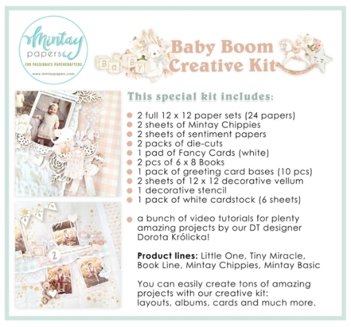 Picture of Mintay Papers Creative Kit – Class In a Box “Baby Boom”, 75 τεμ.