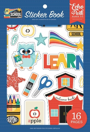 Picture of Echo Park Sticker Book Μπλοκ Αυτοκόλλητων - Off To School