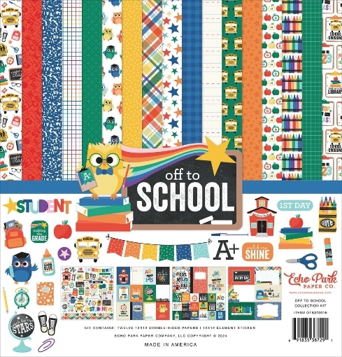 Picture of Echo Park Συλλογή Χαρτιών Scrapbooking Διπλής Όψης 12'' x 12'' - Off To School