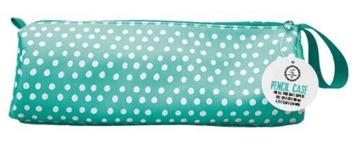 Picture of Art By Marlene Signature Collection Κασετίνα με Φερμουάρ - Turquoise with White Dots
