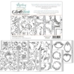 Picture of Mintay Papers B&W, Line Art Elements & Backgrounds Die-Cut Book - Μπλοκ Με Σχέδια Κοπής, Μαύρο - Άσπρο