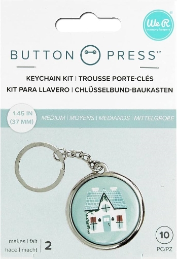 Picture of We R Makers Button Press Keychain Kit - Κιτ για Μπρελόκ, 10 τεμ.