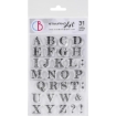 Picture of Ciao Bella Stamping Art Διάφανες Σφραγίδες 4''x6'' - Design Uppercase Alphabet, 31τεμ.