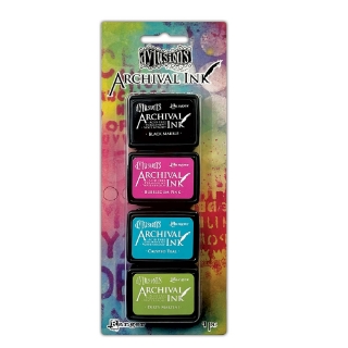Picture of Ranger Dylusions Archival Mini Ink Pads –  Αδιάβροχα Μελάνια Σφραγίδων Dyan Reaveley Kit 1