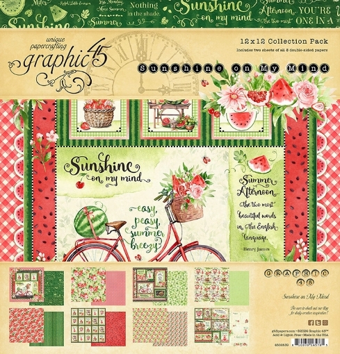 Picture of Graphic 45 Συλλογή Scrapbooking Διπλής Όψης 12" x 12" - Sunshine On My Mind