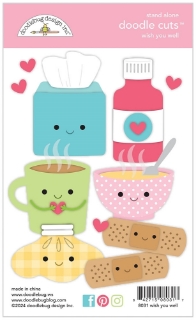 Picture of Doodlebug Doodle Cuts Dies | Μήτρες Κοπής Wish You Well, Happy Healing, 19τεμ.