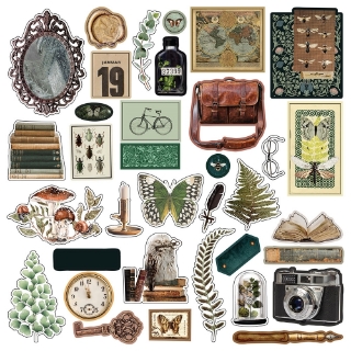 Picture of Prima Marketing Ephemera I Διακοσμητικά Εφήμερα - Nature Academia, 70τεμ.