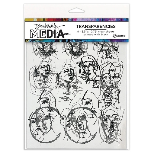 Picture of Dina Wakley Media Διαφάνειες (Transparencies) για Mixed Media 8.5"×10.75" – Tinies, Set 01, 6τεμ. 