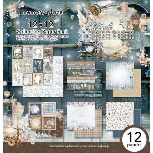 Picture of Asuka Studio Kawaii Χαρτιά Scrapbooking Διπλής Όψης 12''x12'' - Stitched Together