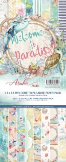 Picture of Asuka Studio Kawaii Μπλοκ Scrapbooking Διπλής Όψης Slimline - Welcome to Paradise