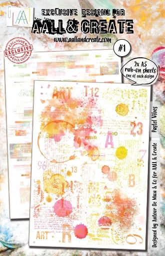 Picture of Aall and Create Rub-Ons Pastel Vibes - Φύλλα Μεταφοράς Εικόνας 