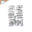 Picture of Elizabeth Craft Designs Διάφανες Σφραγίδες - Remember Moments, Passport Stamps, 11τεμ.