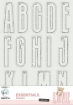 Picture of Studio Light Creative Craftlab Friendz Στένσιλ - Alphabet Essentials, 2τεμ.