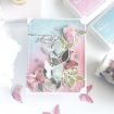 Picture of Pinkfresh Studio Foiled Washi Tape Διακοσμητική Ταινία 4" x 10m - Fluttering Butterflies