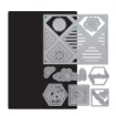 Picture of Tonic Studios Μήτρες Κοπής - Hexagon & Diamond Tiles, 20τεμ.