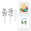 Picture of Spellbinders Etched Μεταλλικές Μήτρες Κοπής - Holly Sprigs, 4τεμ.