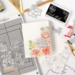 Picture of Pinkfresh Letterpress & Hot Foil Press Plate - Μήτρες Κοπής και Χρυσοτυπίας - Camelias, 2τεμ