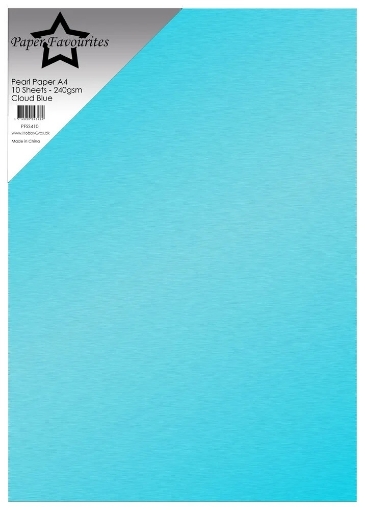 Picture of Paper Favourites Double-Sided Pearl Paper Περλέ Χαρτί Διπλής 'Οψης A4 - Cloud Blue, 10τεμ.