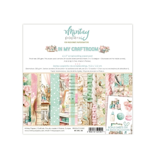 Picture of Mintay Papers Μπλοκ Scrapbooking Διπλής Όψης 6''x6'' - In My Craftroom