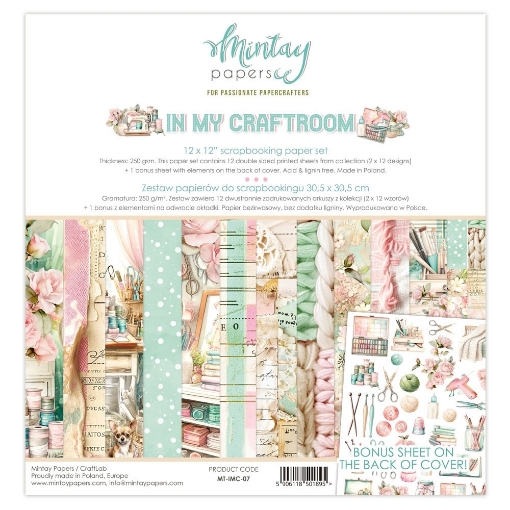 Picture of Mintay Papers Χαρτιά Scrapbooking Διπλής Όψης 12''x12'' - In My Craftroom