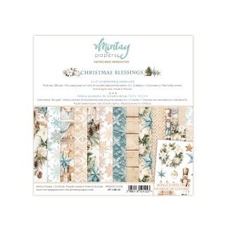 Picture of Mintay Papers Μπλοκ Scrapbooking Διπλής Όψης 6" x 6" - Christmas Blessings