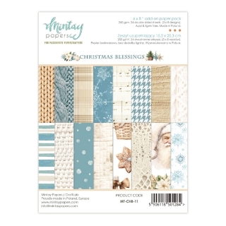 Picture of Mintay Papers Add-On Μπλοκ Scrapbooking Διπλής Όψης 6" x 8" - Christmas Blessings
