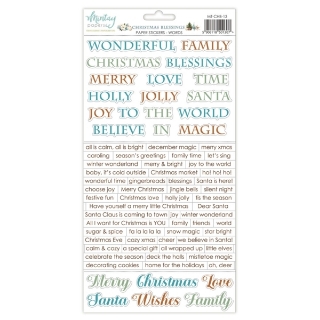 Picture of Mintay Papers Χάρτινα Αυτοκόλλητα - Christmas Blessings, Words, 75τεμ.