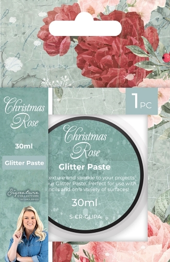 Picture of Crafter's Companion Glitter Paste Πάστα Διαμόρφωσης - Christmas Rose, Snowfall