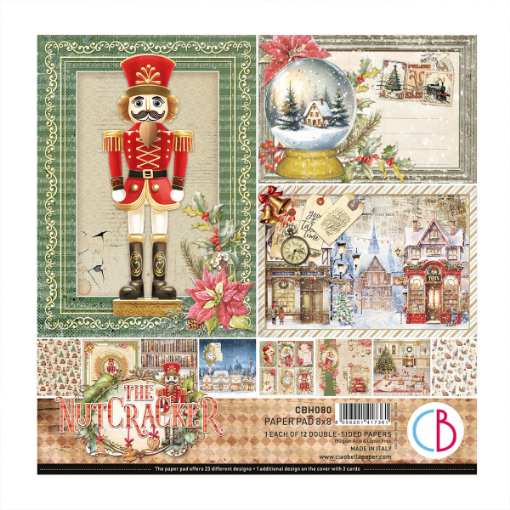 Picture of Ciao Bella Patterns Pad Μπλοκ Scrapbooking Διπλής Όψεως 8” x 8” - The Nutcracker