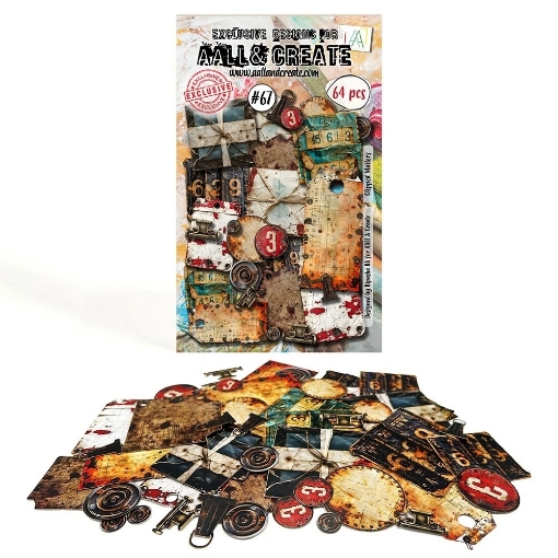Picture of Aall and Create Ephemera - Nr. 67 Clipped Mailers, 64pcs