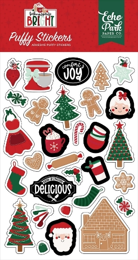 Picture of Echo Park Puffy Stickers | Puffy Αυτοκόλλητα - Baking Spirits Bright