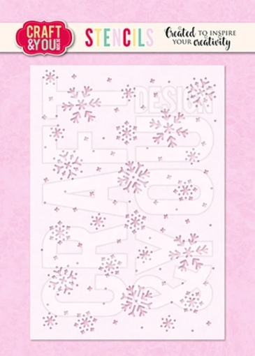 Picture of Craft & You Στένσιλ - Snowflakes