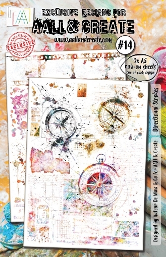 Picture of Aall and Create Rub-Ons Nr 14 Directional Strokes - Φύλλα Μεταφοράς Εικόνας 