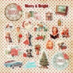 Picture of Memory Place Kawaii Cardstock Διακοσμητικά Εφήμερα - Merry & Bright, 24τεμ