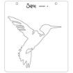 Picture of Sizzix Layered Στένσιλ Σετ  by Olivia Rose 6" X 6" - Hummingbird, 4τεμ.
